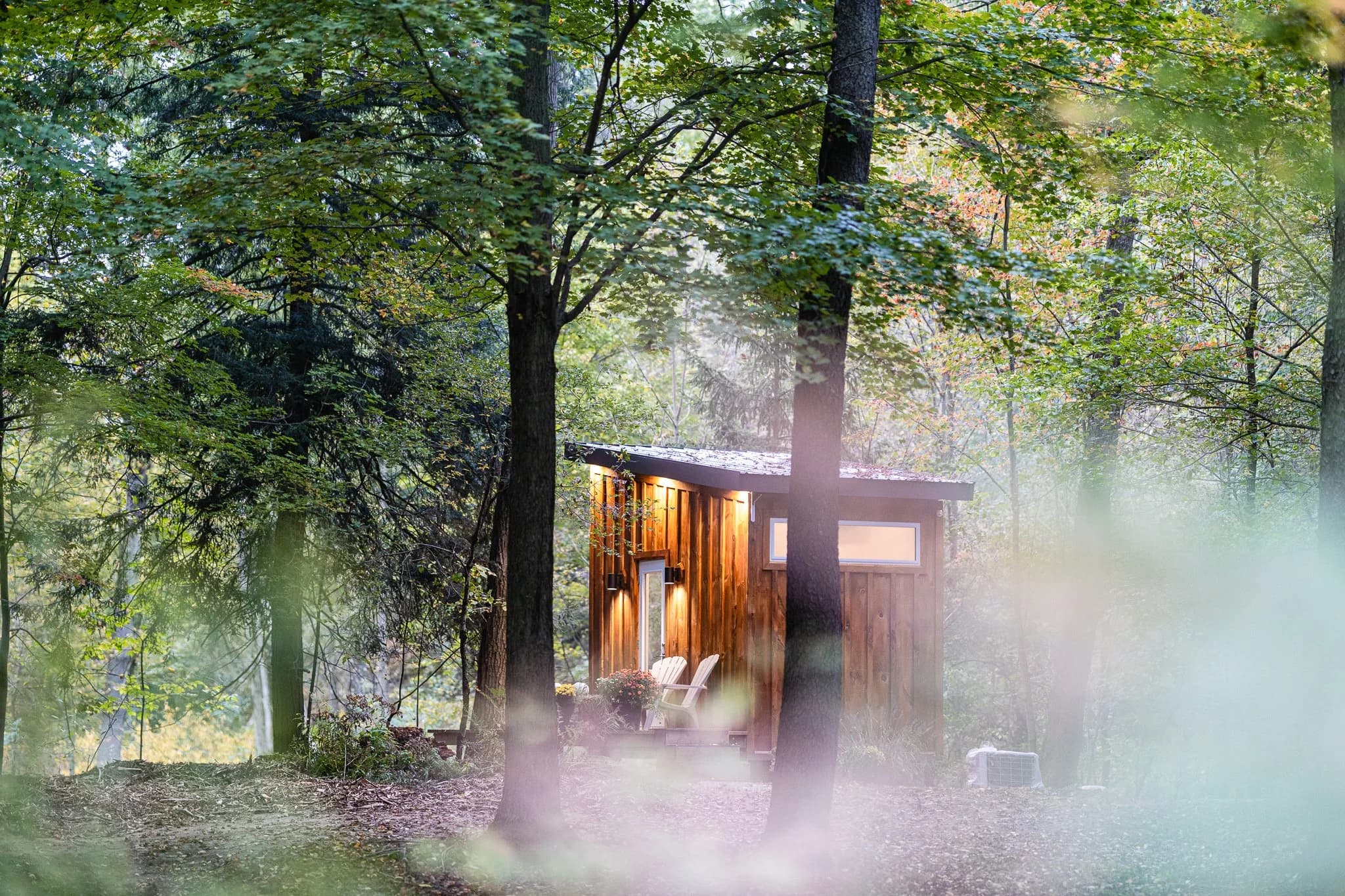 Glamping cabin in the Carolinian forest at Fernwood Hills